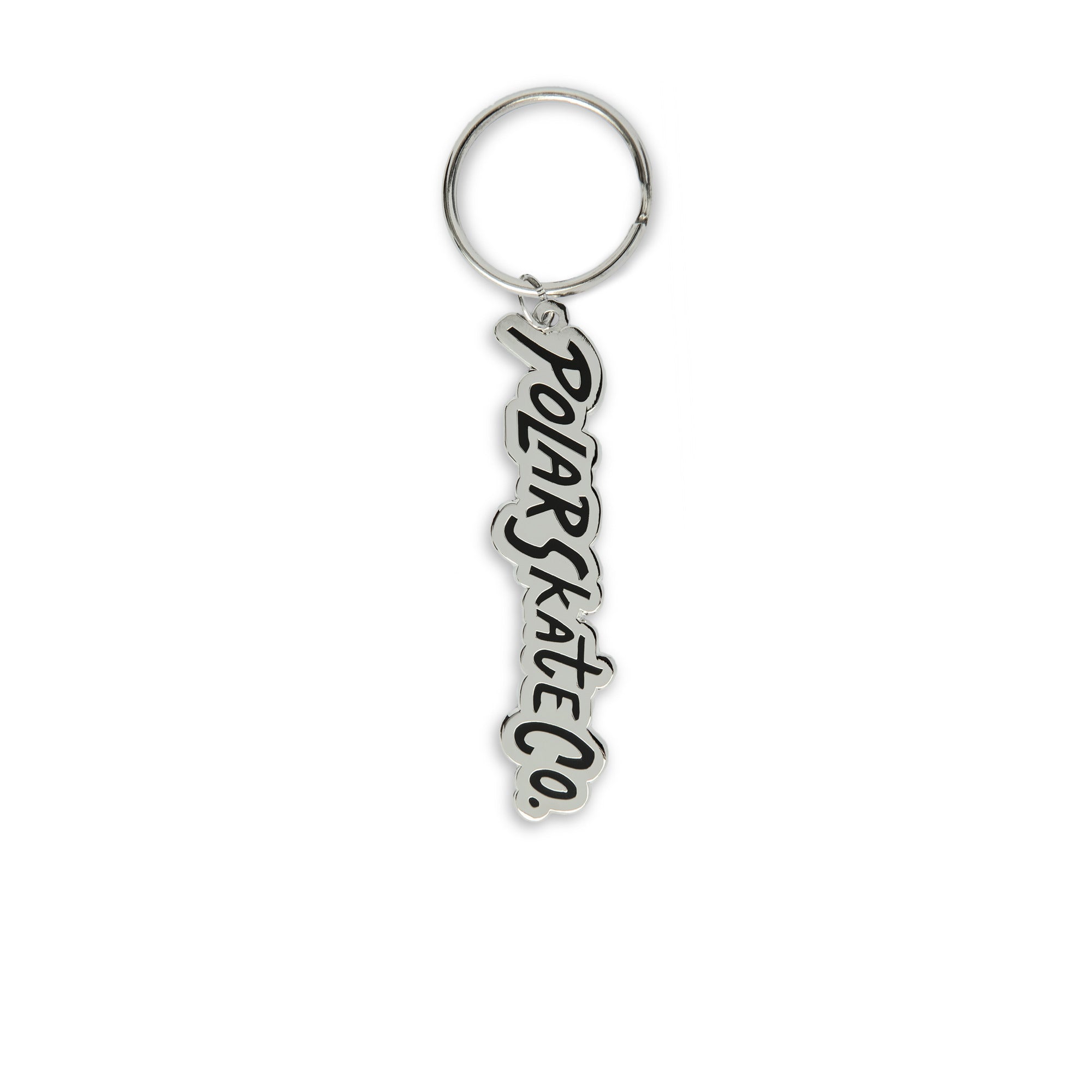 POLAR  -  Key Chain | Surf Logo "Silver / Black"