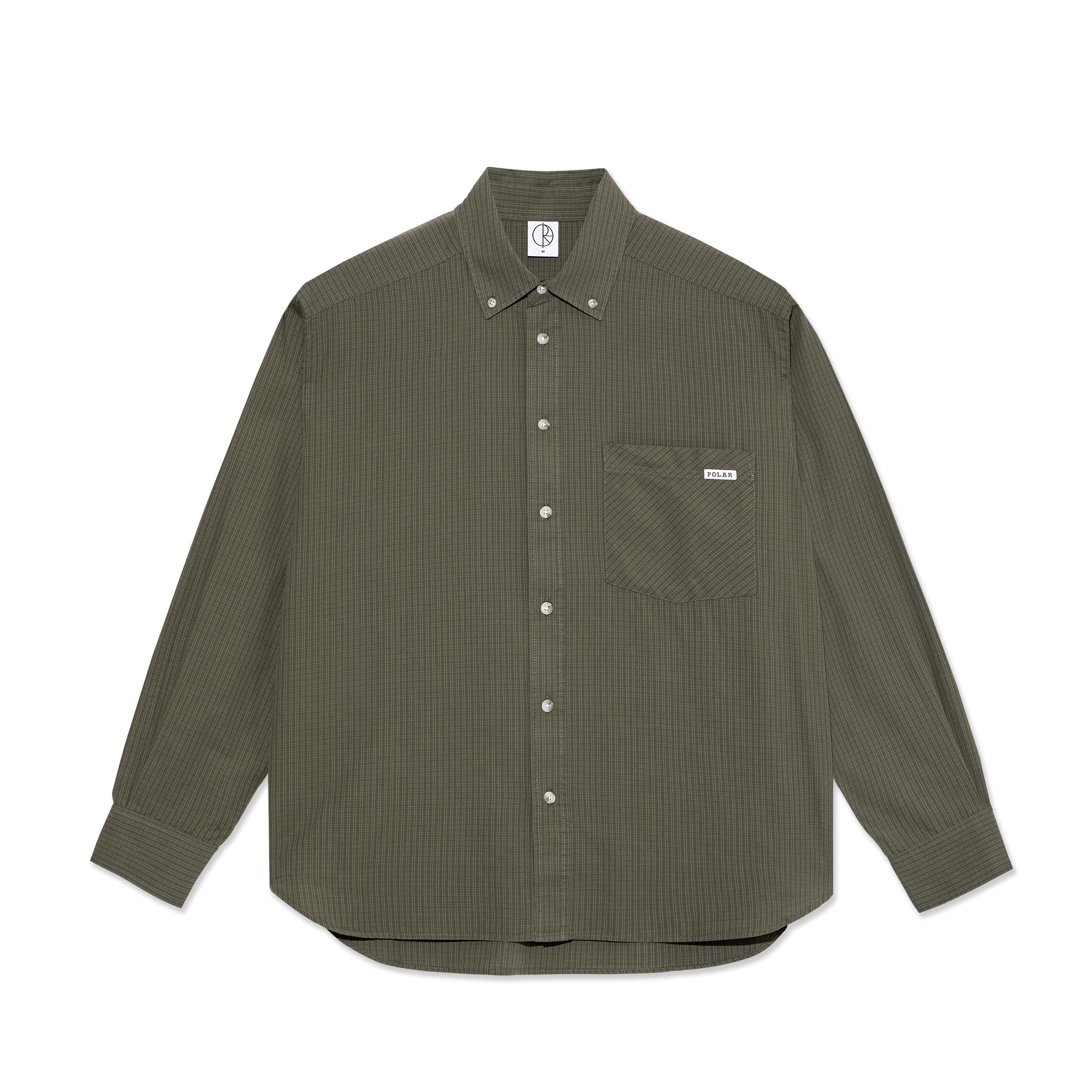 POLAR - Ben LS Shirt "Army Green Check"