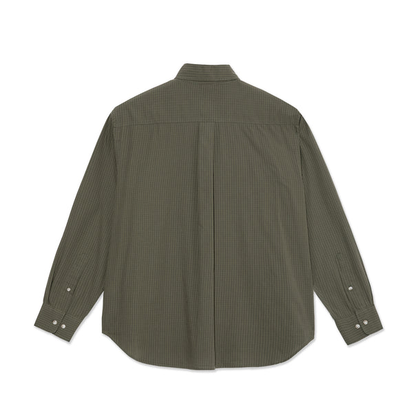 POLAR - Ben LS Shirt "Army Green Check"