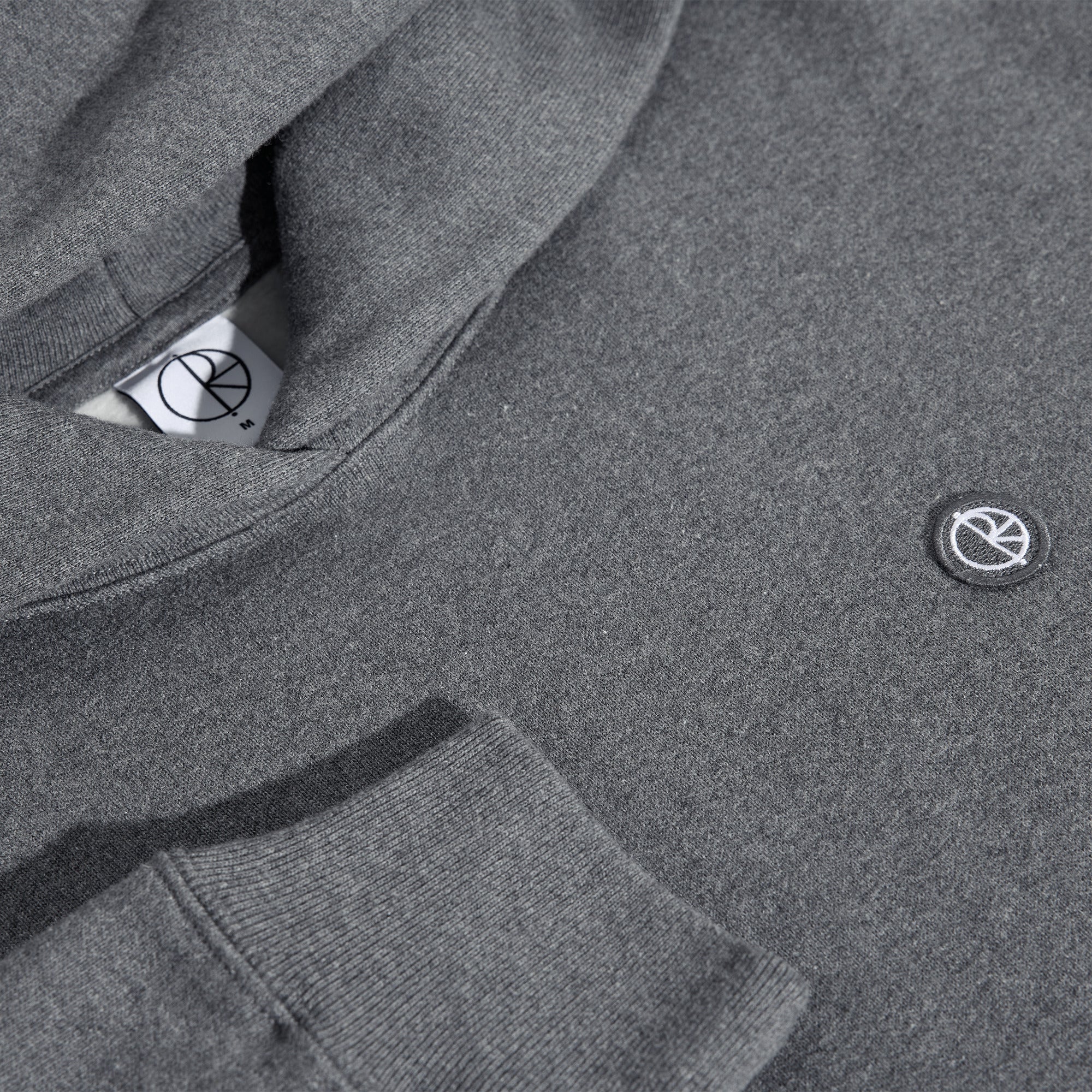POLAR - Ed Hoodie Patch "Dark Heather Grey"
