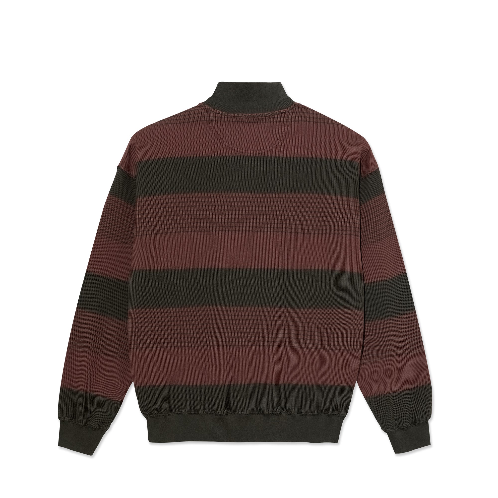 POLAR - Half Zip LS Shirt | Pique "Dirty Black/Brownstone"