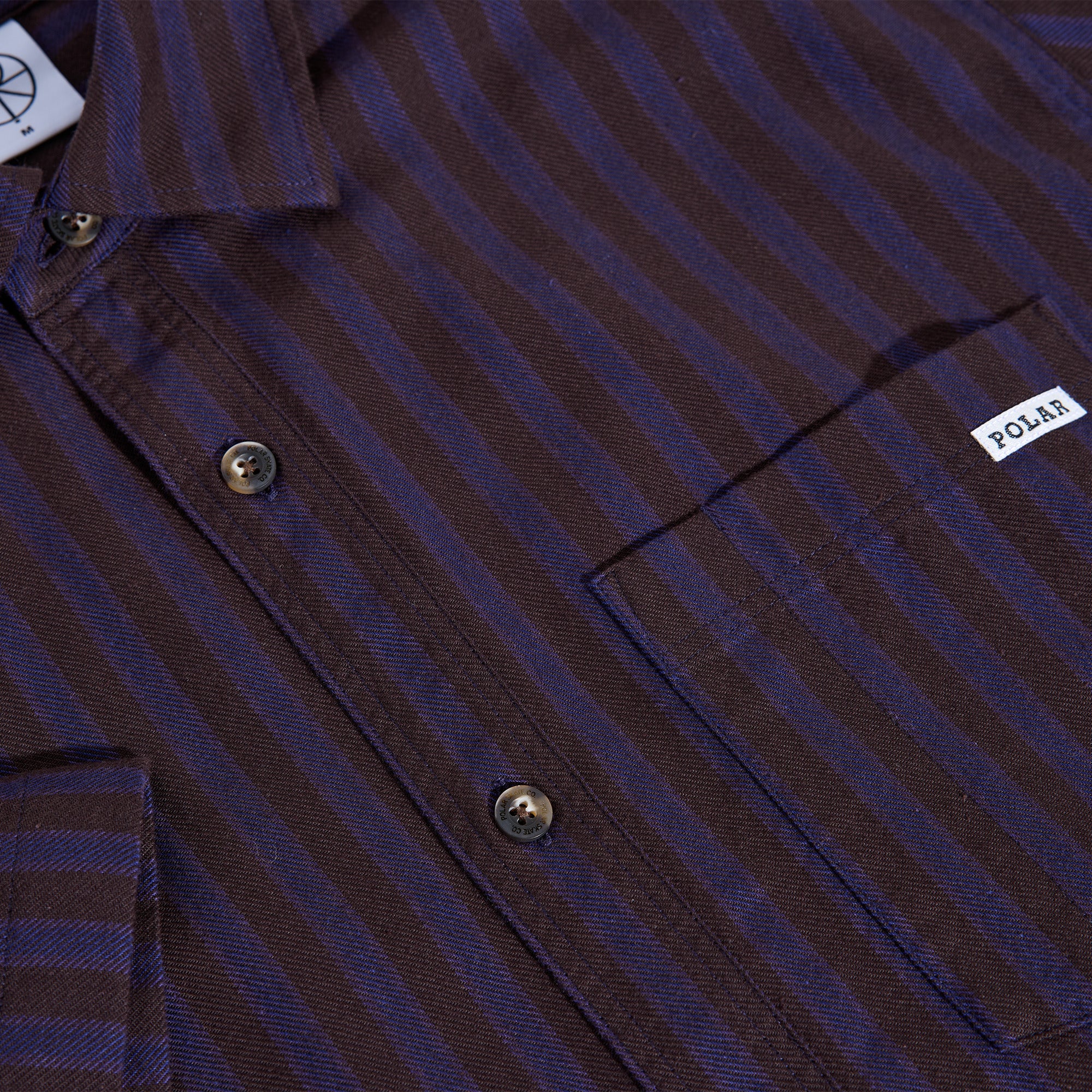 POLAR - Mitchell Shirt  "Purple/Chocolate"