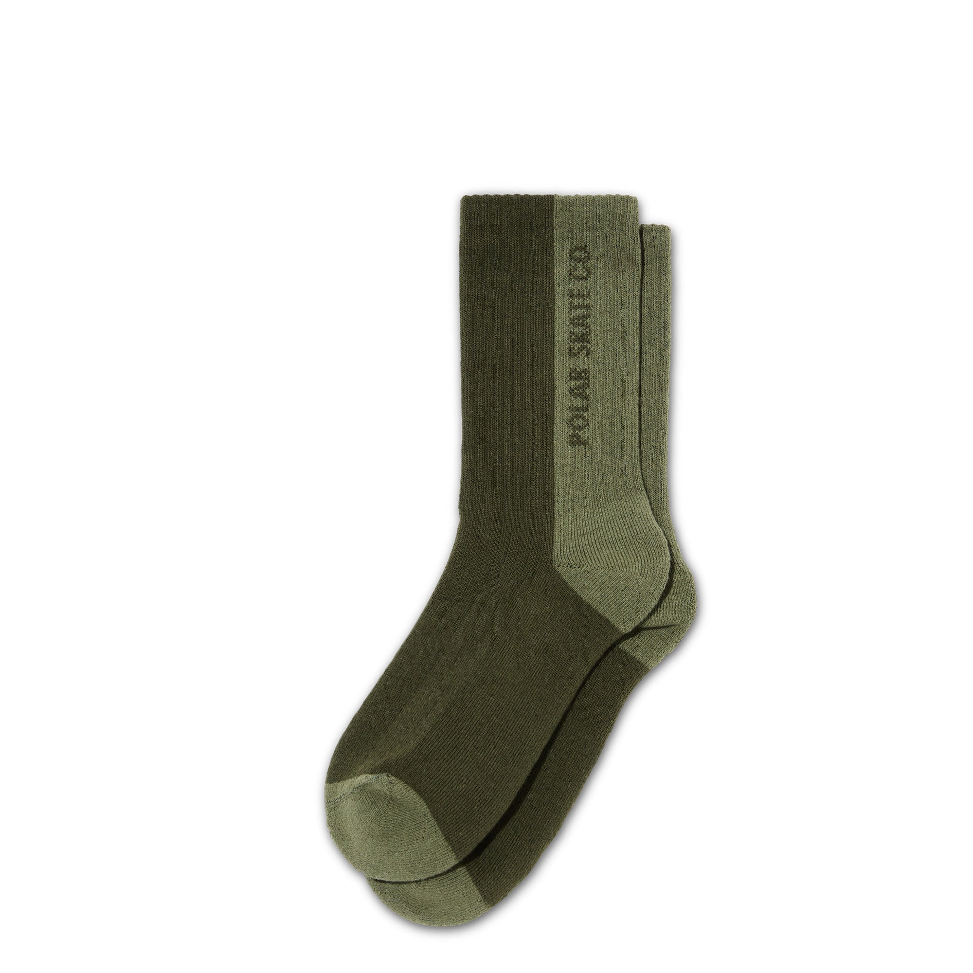 POLAR - Rib Socks | 50/50 "Uniform Green"