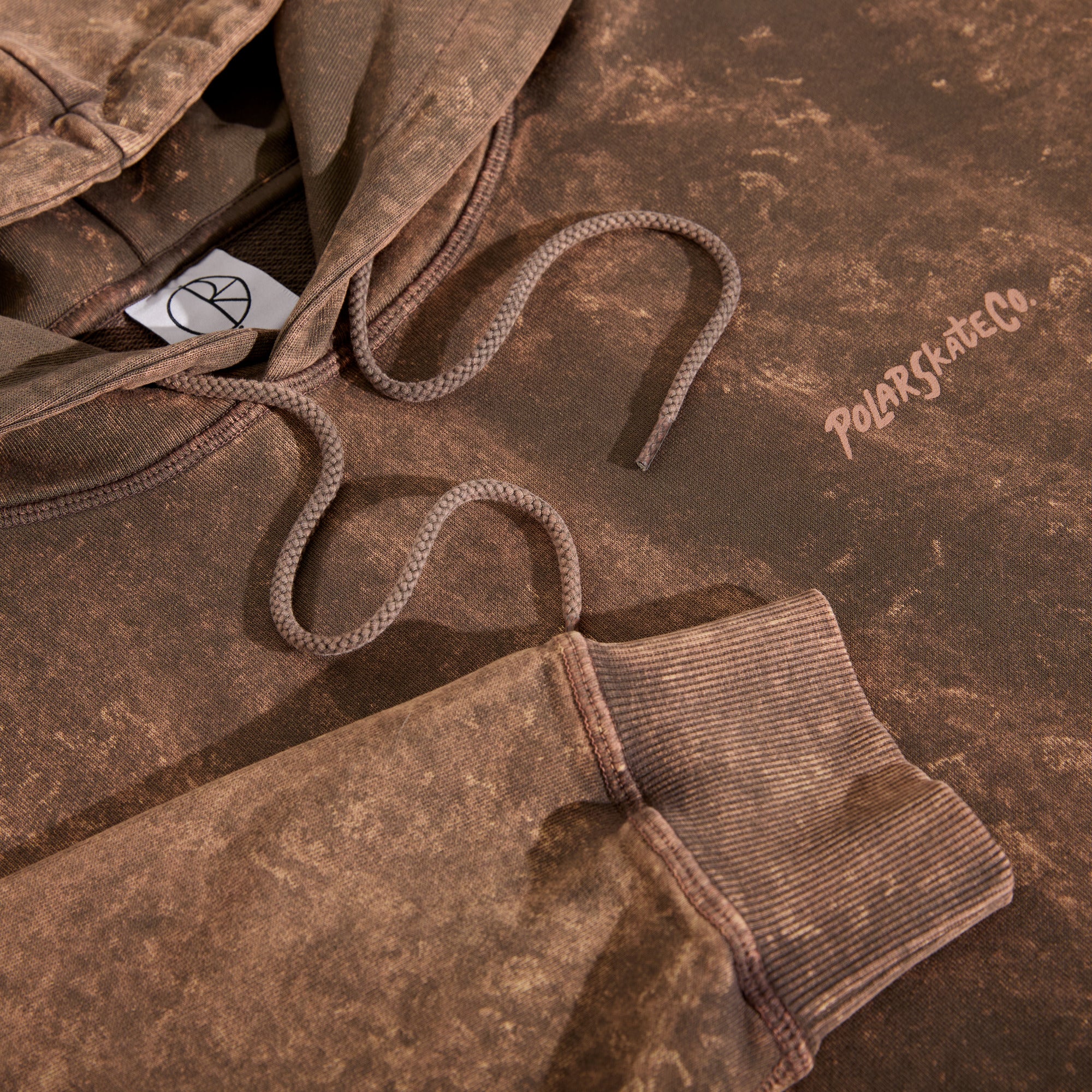 POLAR - Acid Frank Hoodie | Surf Logo "Brown"