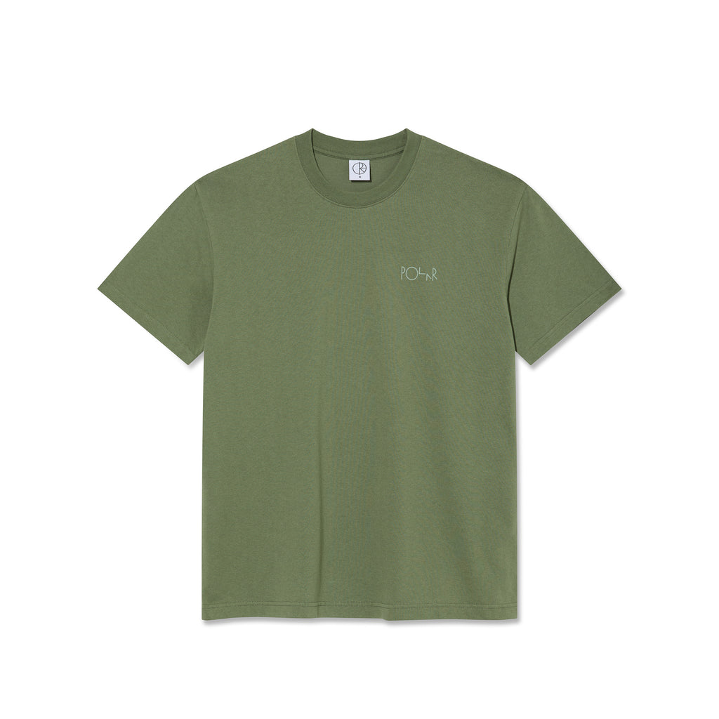 POLAR - Contrast Tee | Stroke Logo "Moss Green"