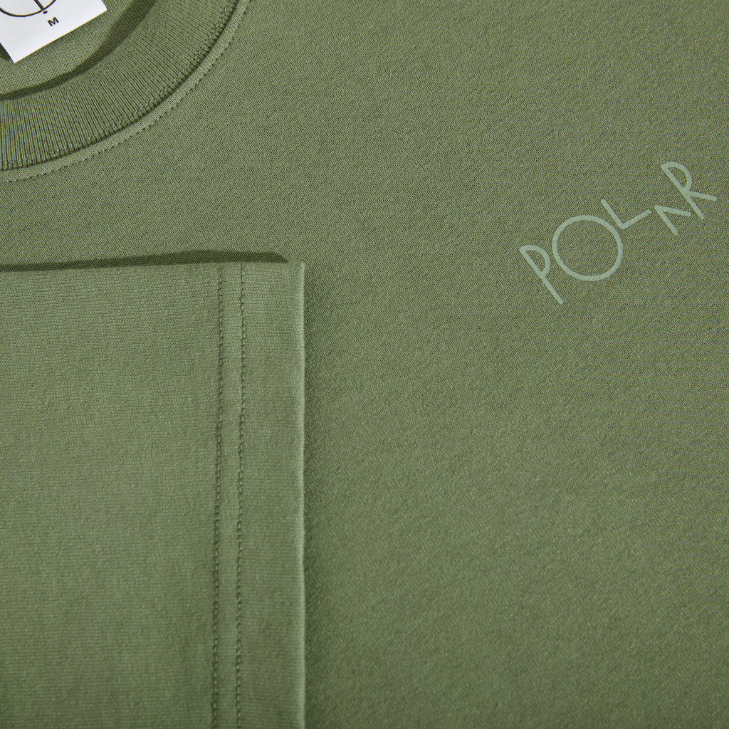 POLAR - Contrast Tee | Stroke Logo "Moss Green"