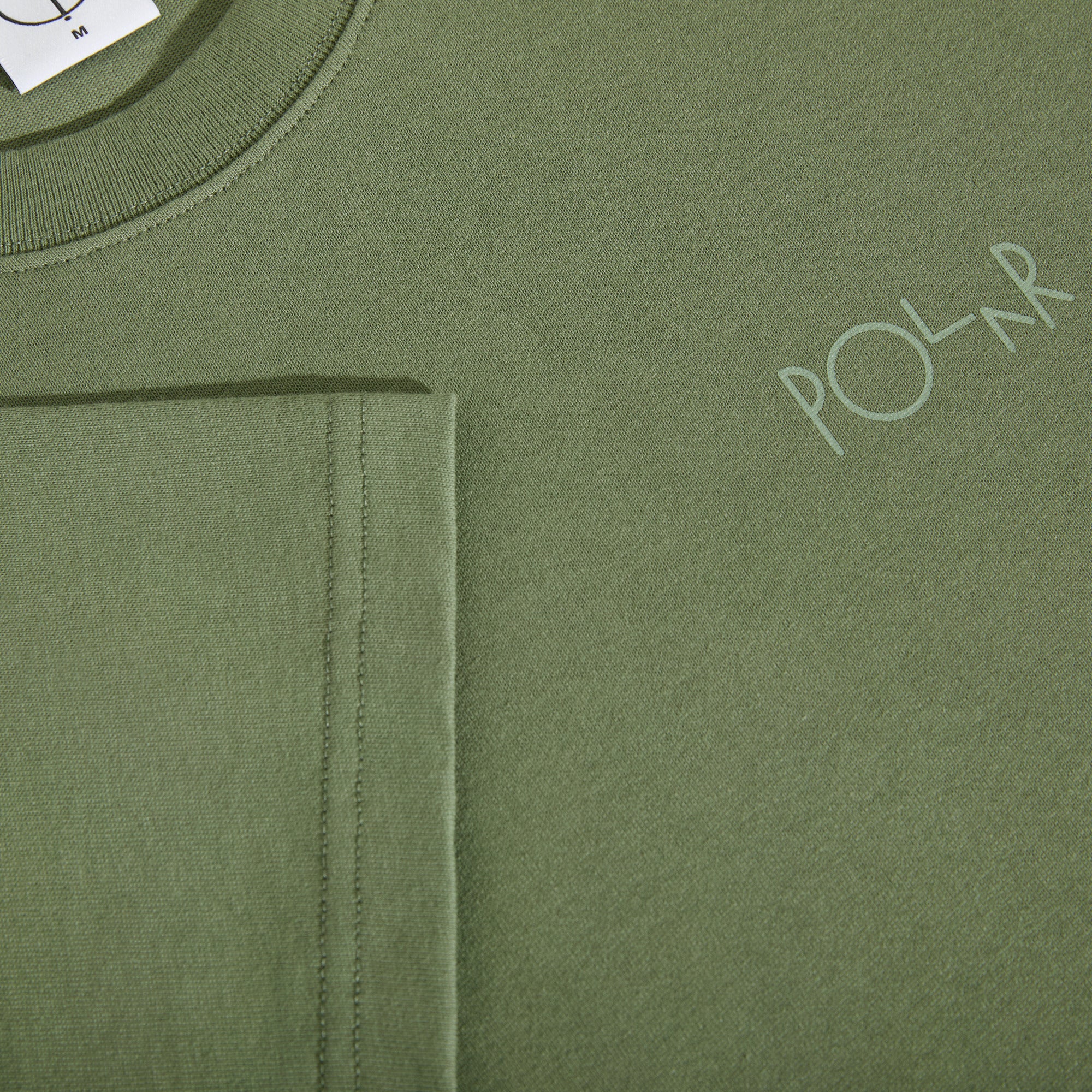 POLAR - Contrast Tee | Stroke Logo "Moss Green"