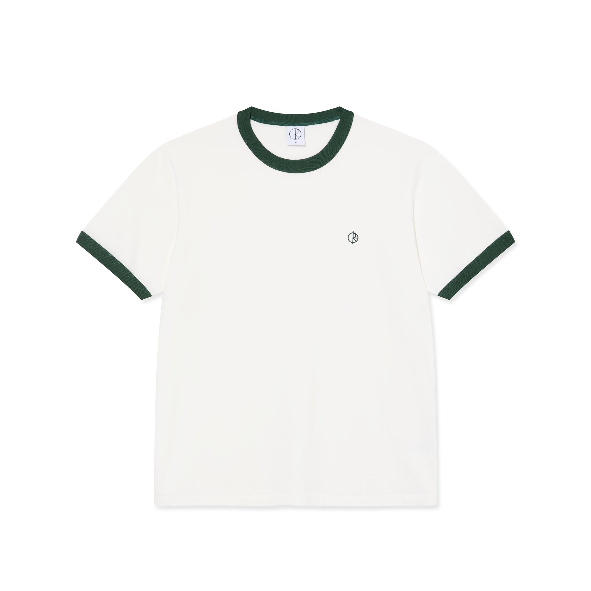 POLAR - Ringer Tee "Cloud White | Dark Green"