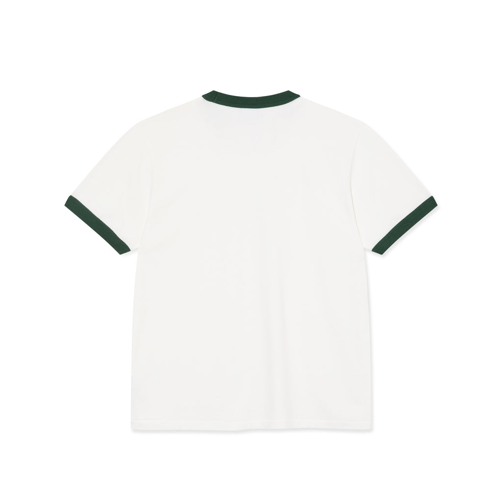 POLAR - Ringer Tee "Cloud White | Dark Green"