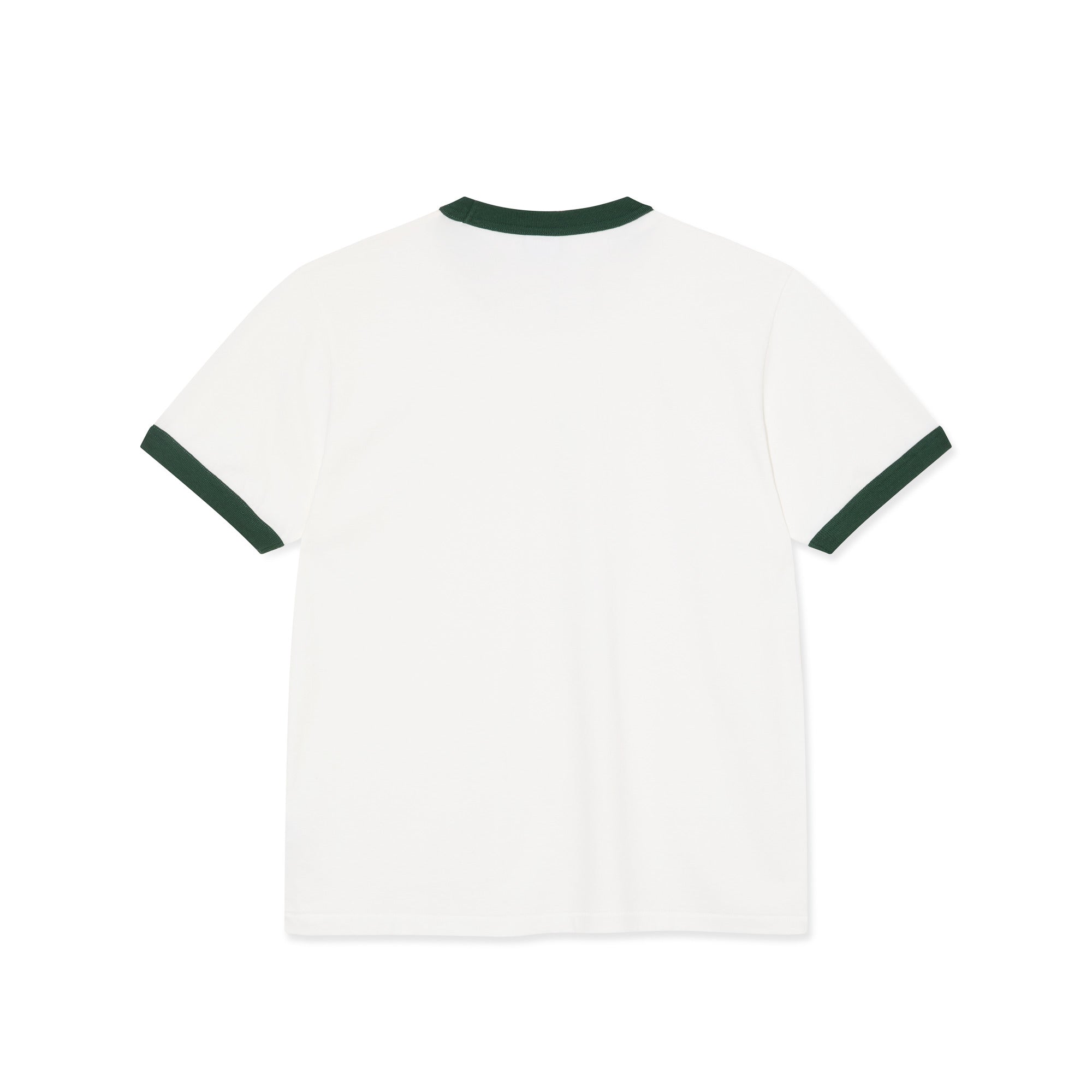 POLAR - Ringer Tee "Cloud White | Dark Green"