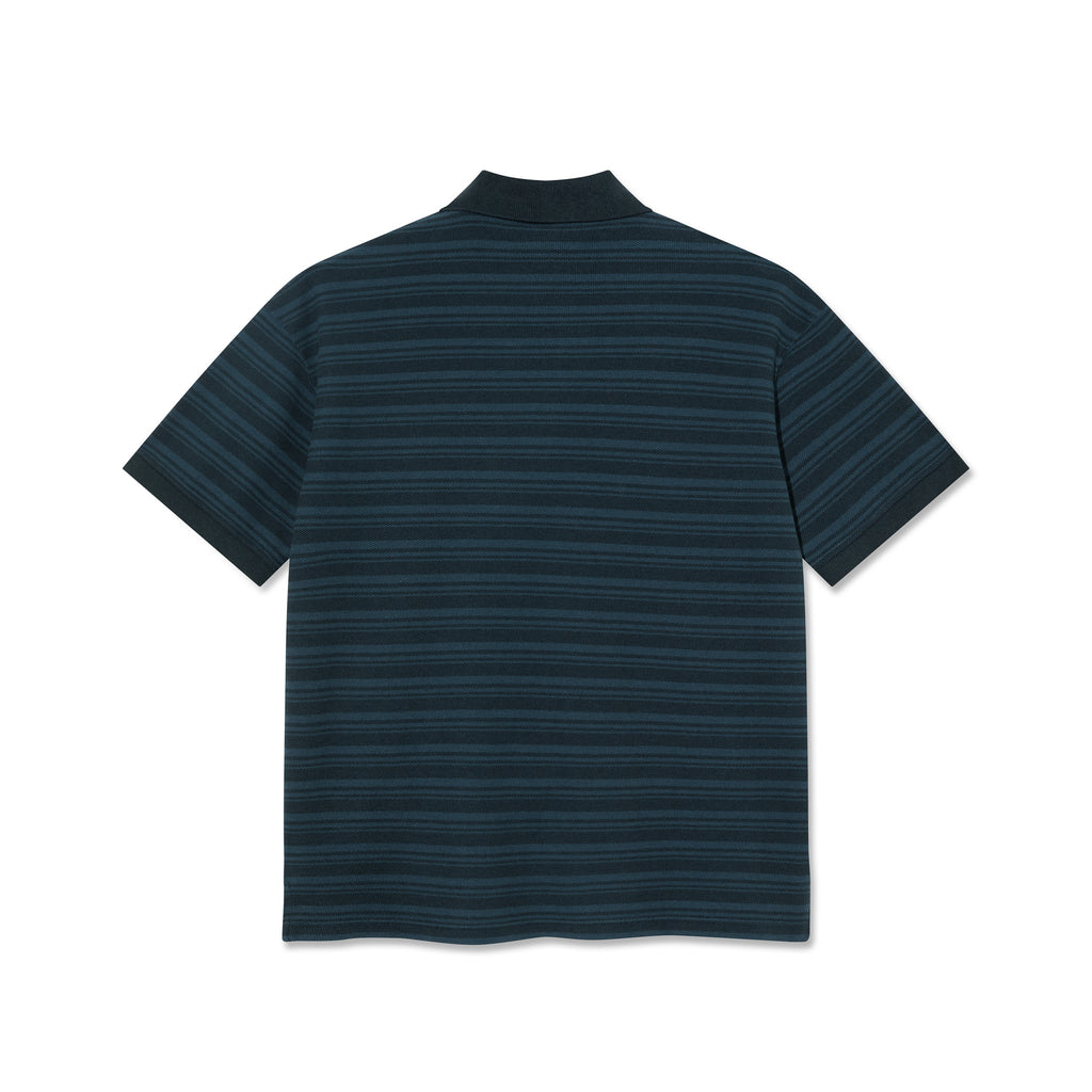 POLAR - Surf Polo Shirt | Stripe "Neptune Blue"