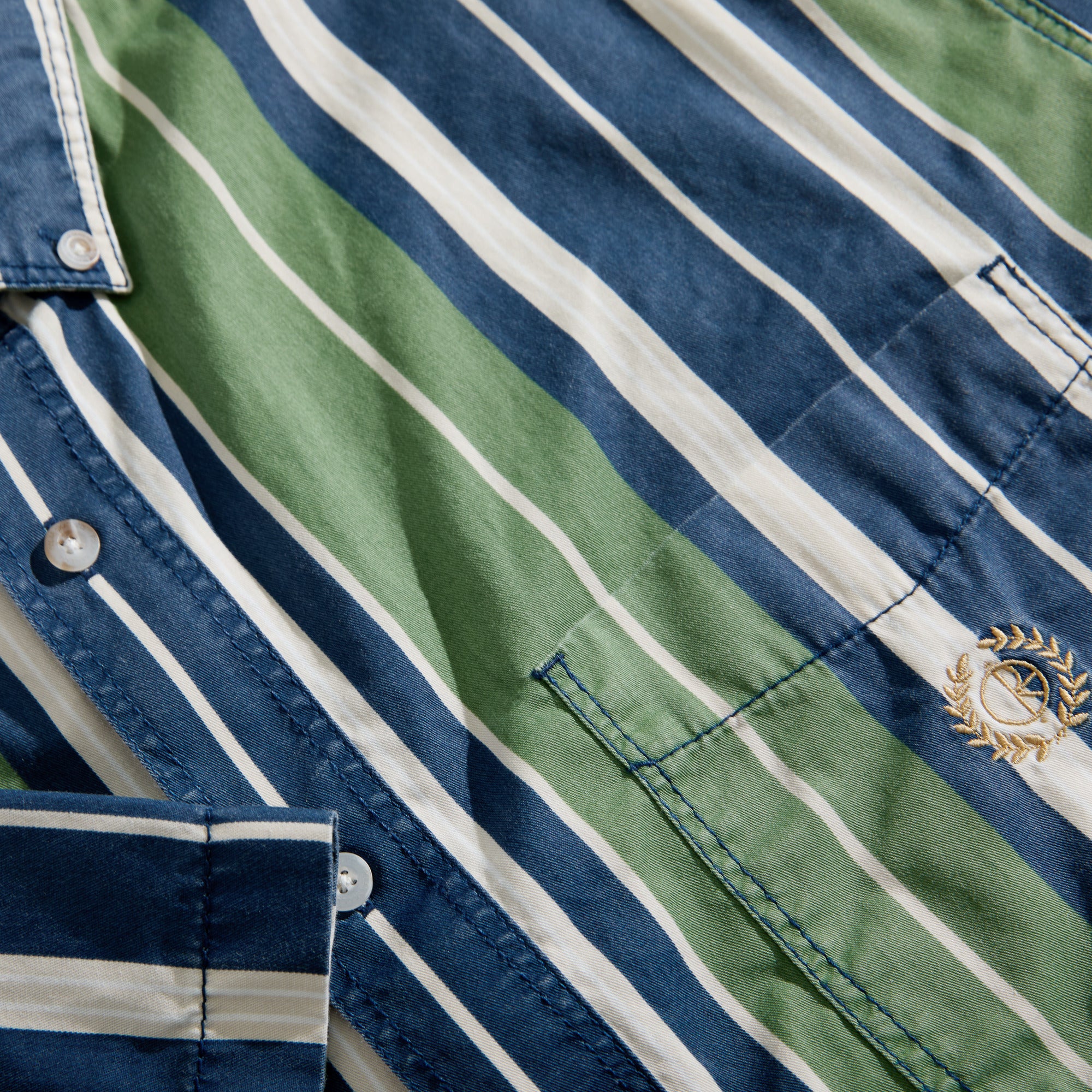 POLAR - Ted Shirt "Green / Blue"