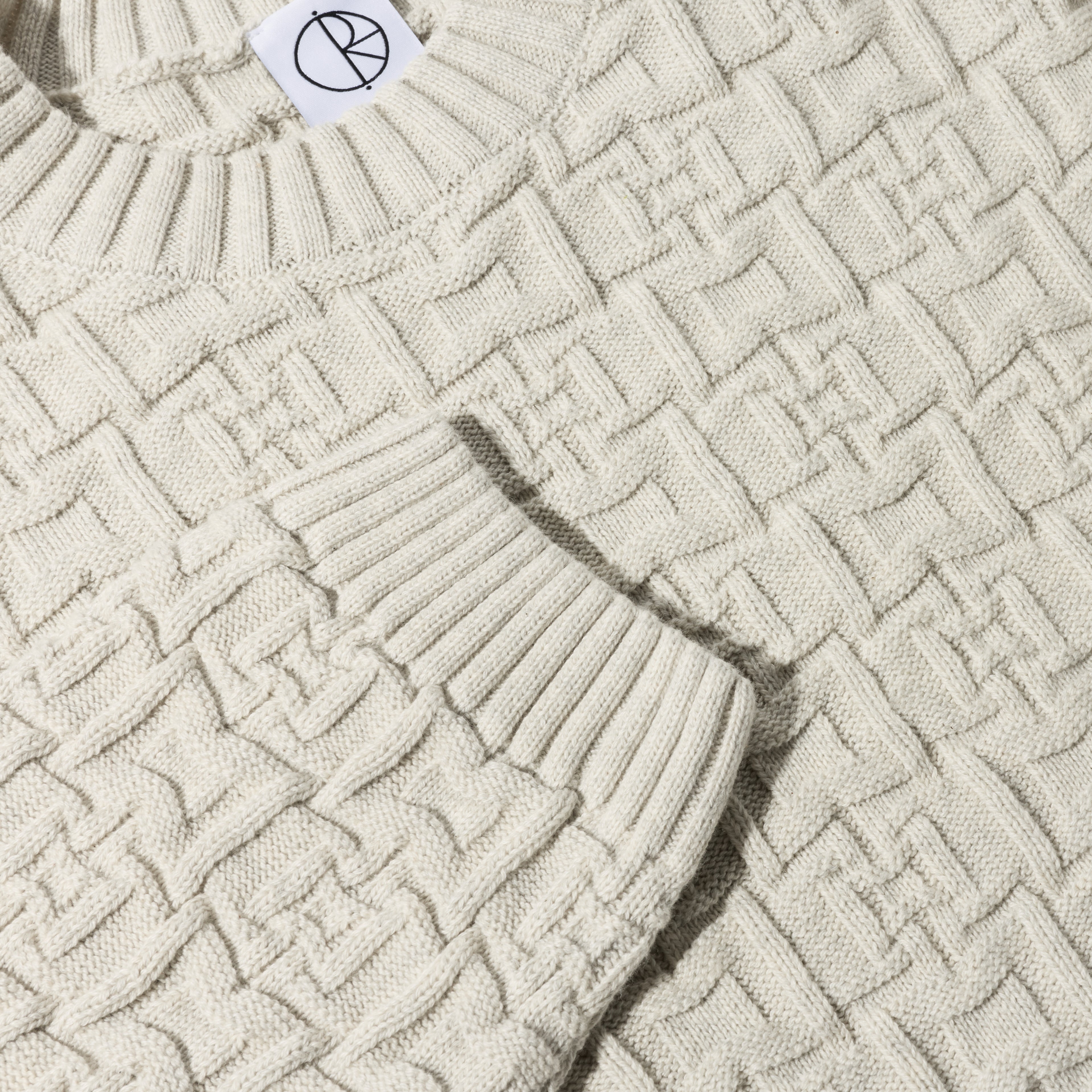 POLAR - Alex Sweater  "Ivory Grey Melange”