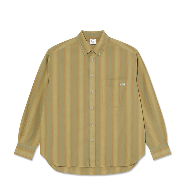 POLAR - Ben LS Shirt "Green Stripe”