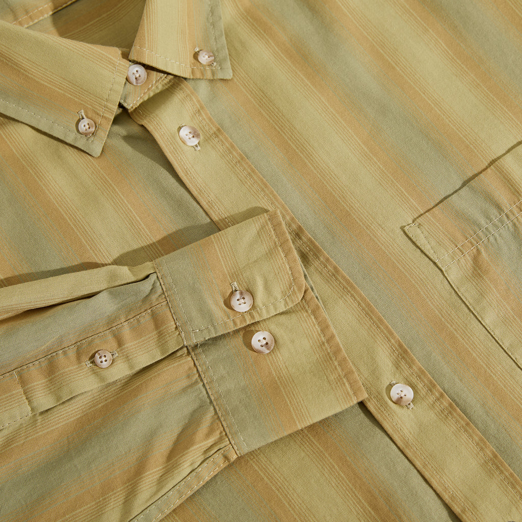 POLAR - Ben LS Shirt "Green Stripe”