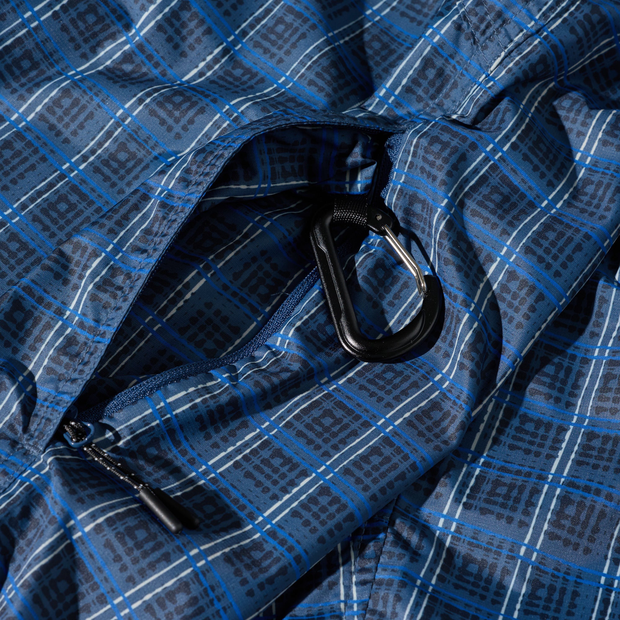 POLAR - Chase Light Shell Jacket "Blue Check”