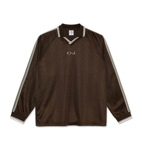 POLAR - Davie LS Shirt "Chocolate/Ivory”
