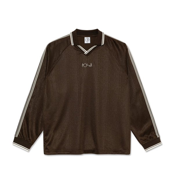 POLAR - Davie LS Shirt "Chocolate/Ivory”