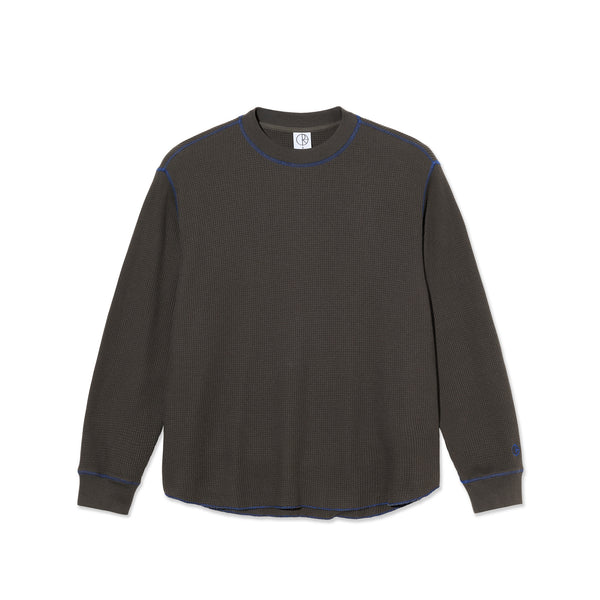 POLAR - Dylan LS Tee  "Dirty Black/Blue”