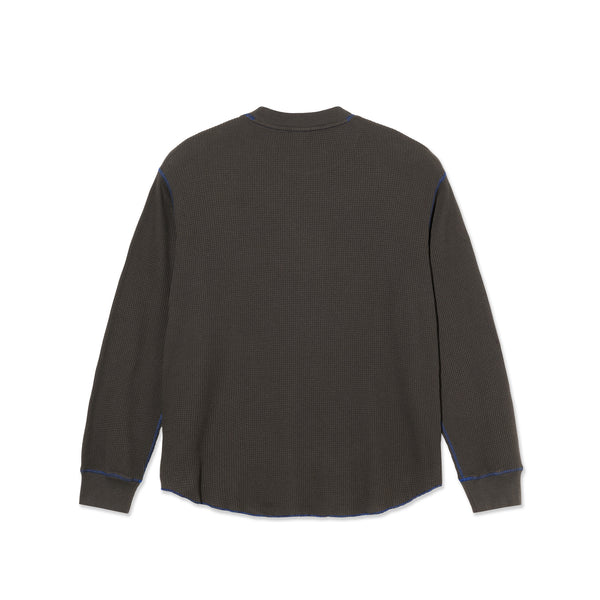 POLAR - Dylan LS Tee  "Dirty Black/Blue”