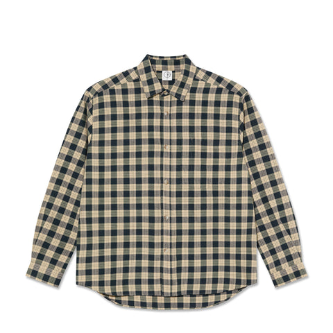 POLAR - Mitchell LS Shirt "Teal/Butter”