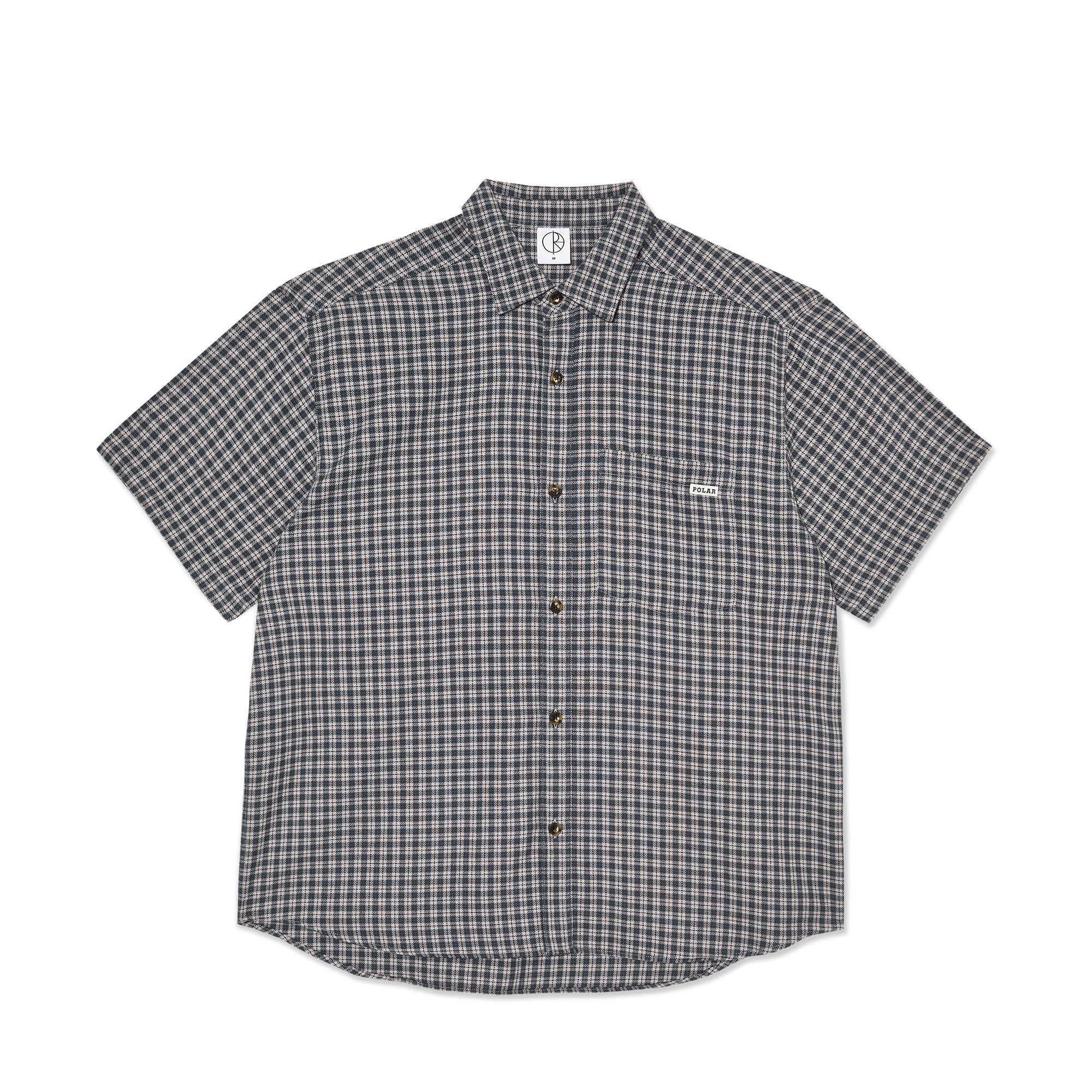 POLAR - Mitchell Shirt "Petrol/Bordeaux”