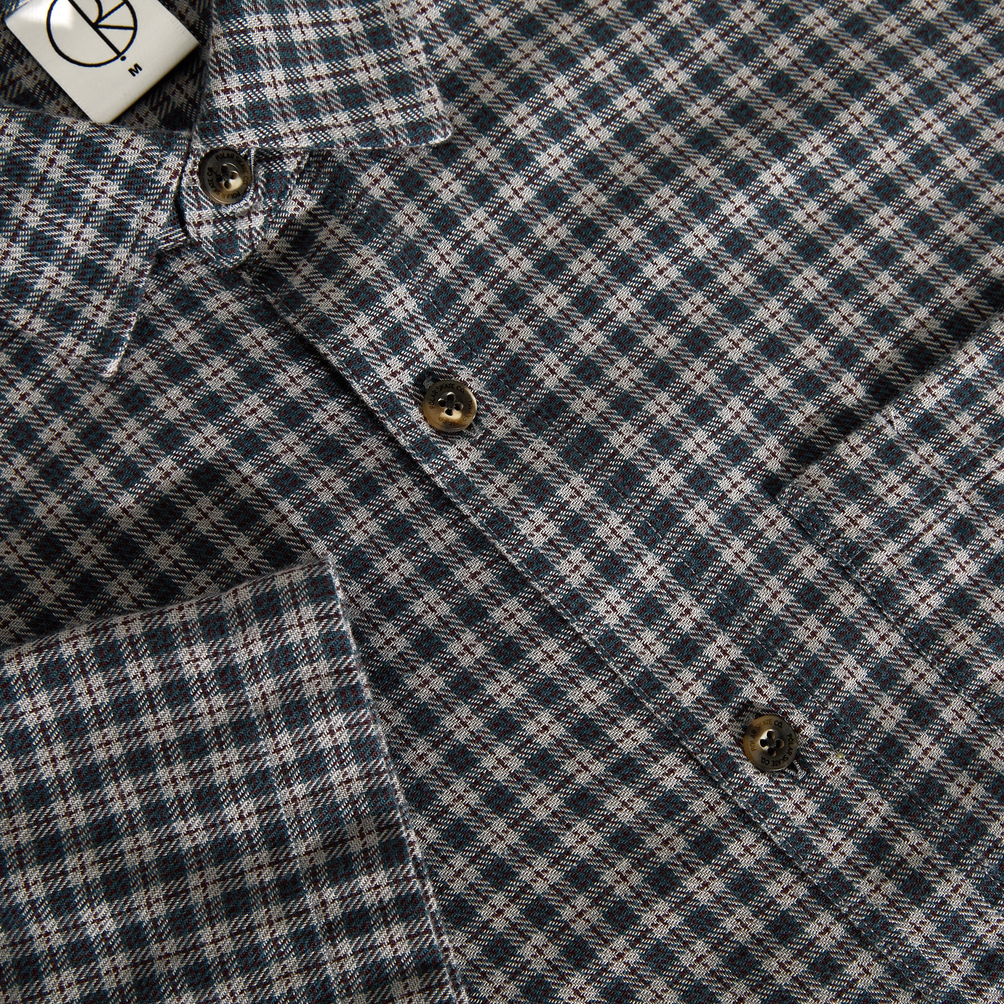 POLAR - Mitchell Shirt "Petrol/Bordeaux”