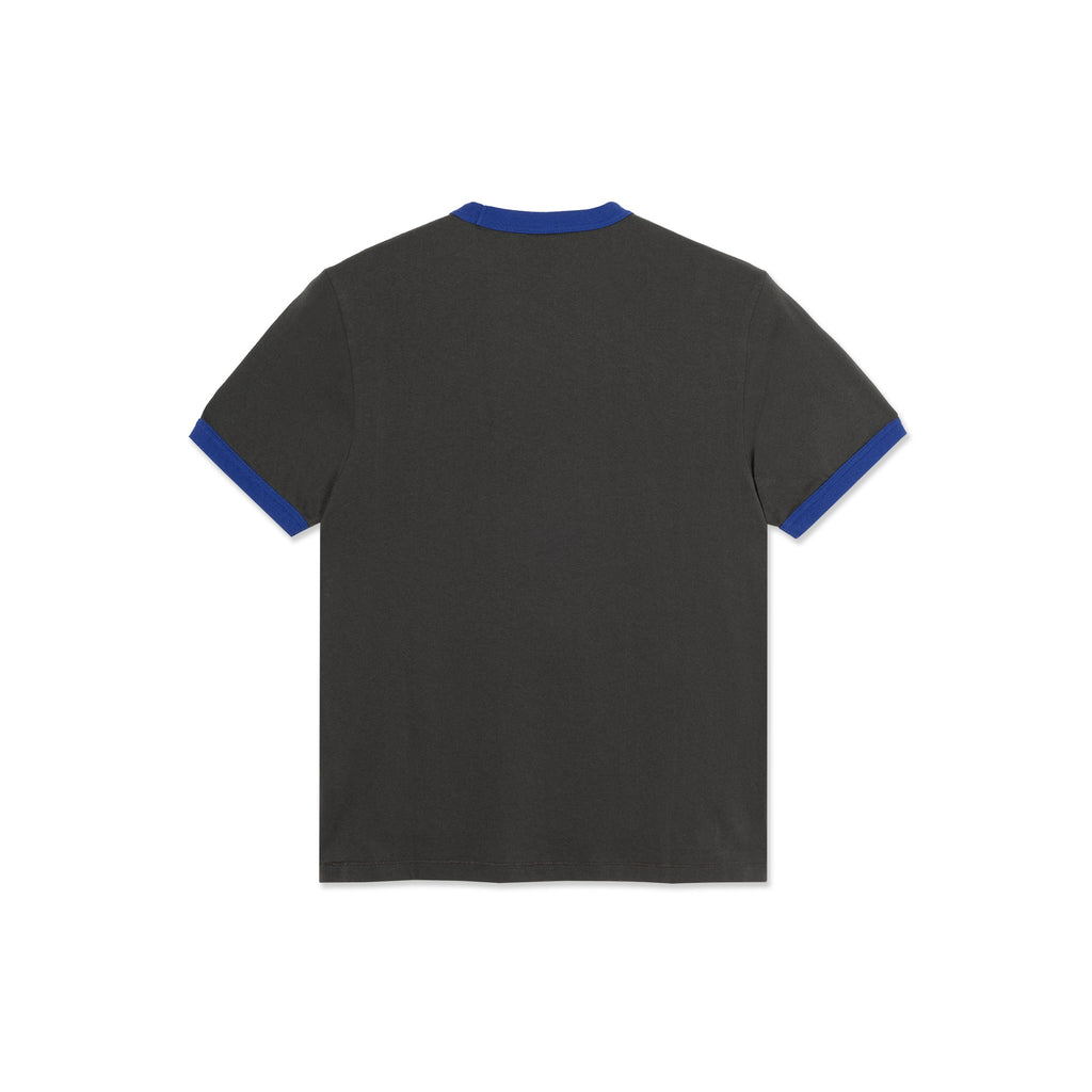 POLAR - Ringer Tee "Dirty Black/Egyptian Blue”