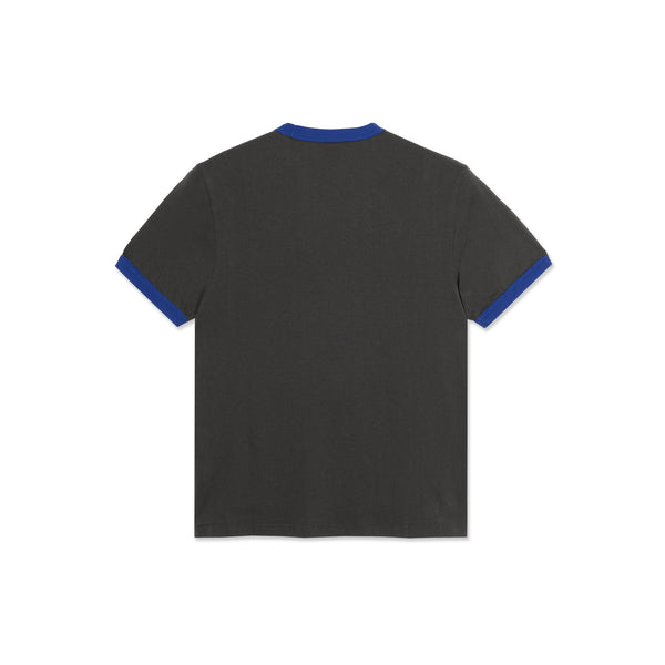 POLAR - Ringer Tee "Dirty Black/Egyptian Blue”