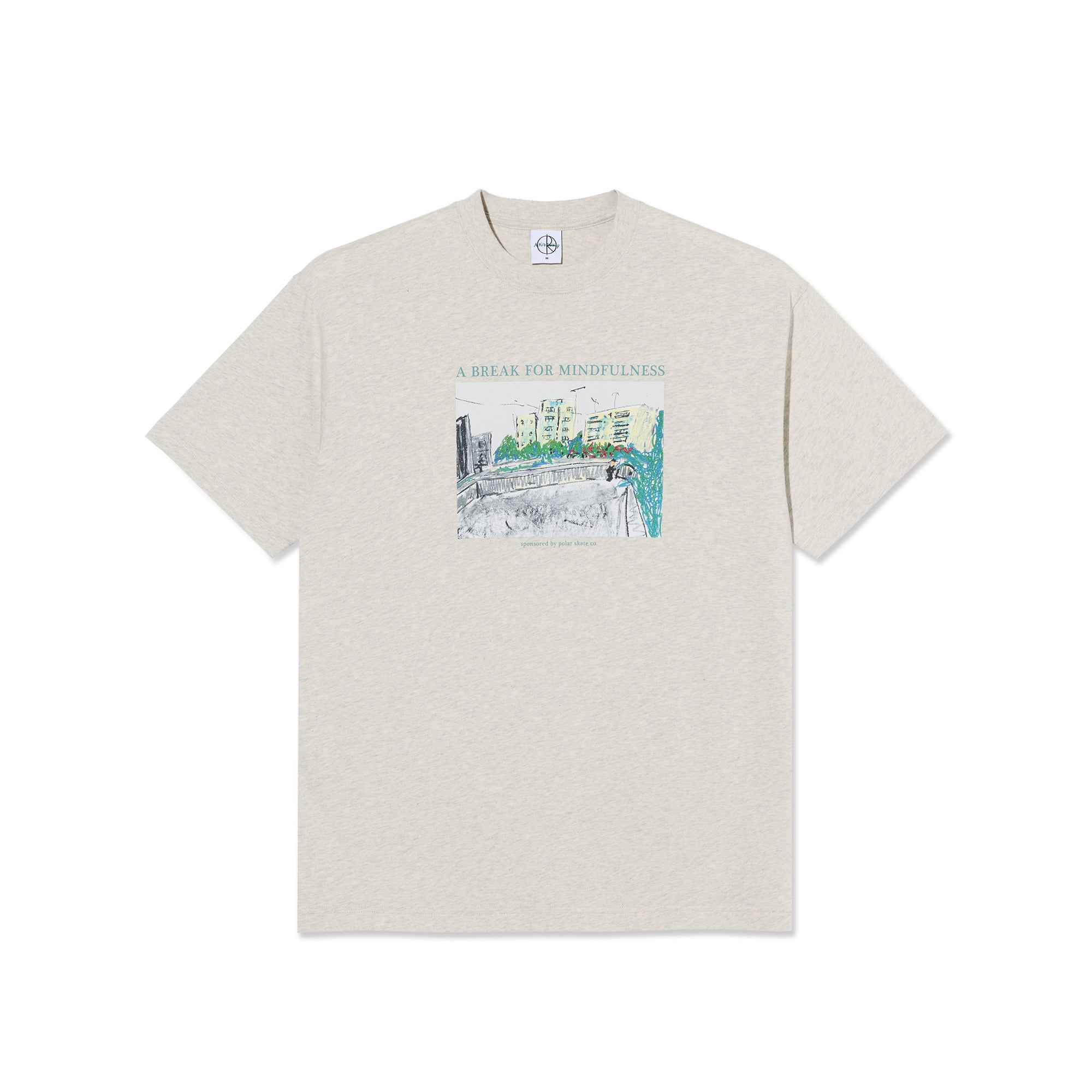 POLAR - Tee | Mindfulness  "Ivory Grey Melange”