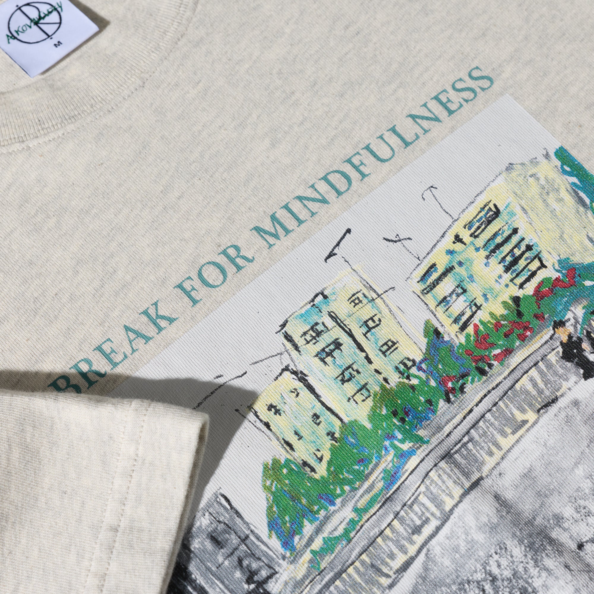 POLAR - Tee | Mindfulness  "Ivory Grey Melange”