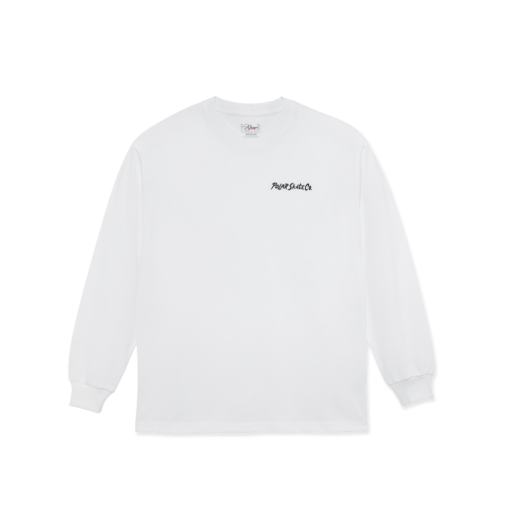POLAR - Campfire L/S Tee "White"
