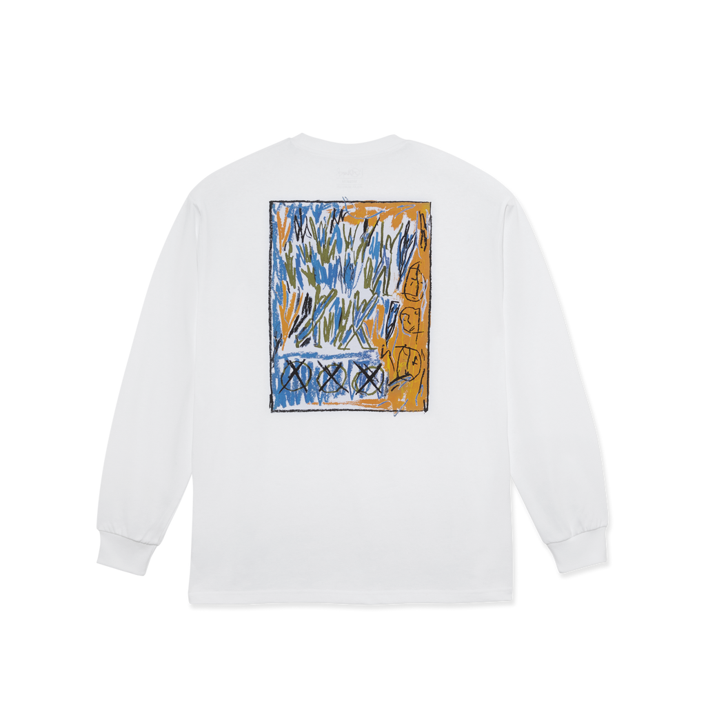 POLAR - Campfire L/S Tee "White"