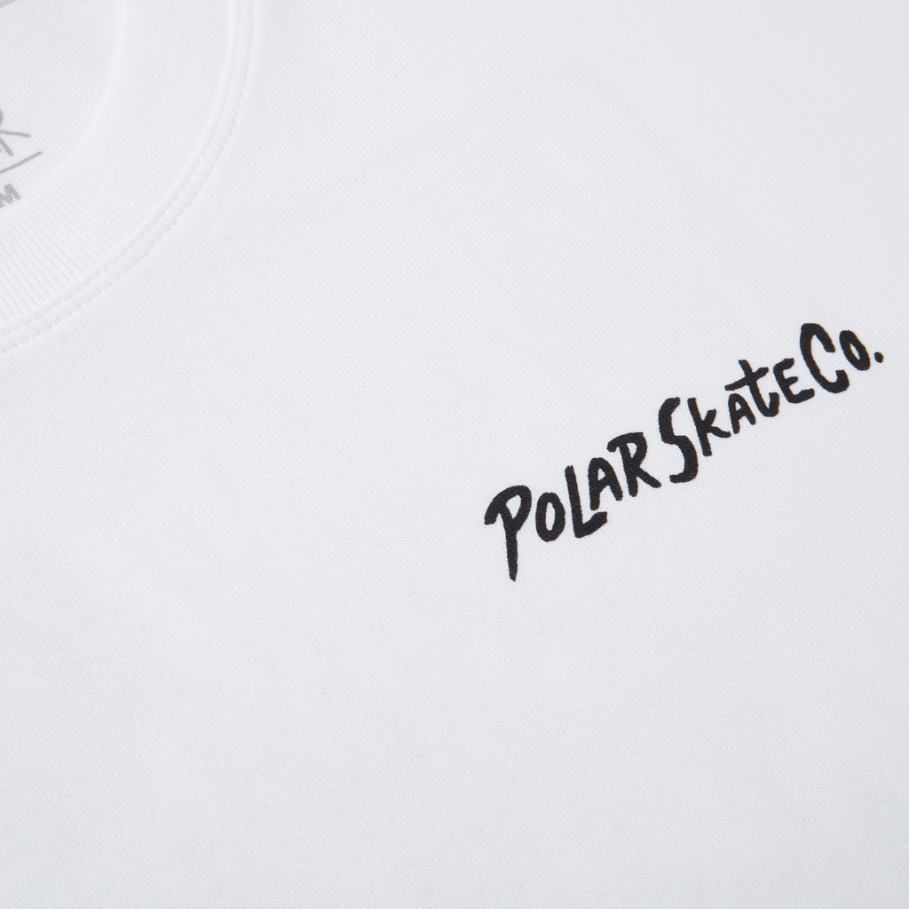 POLAR - Campfire L/S Tee "White"