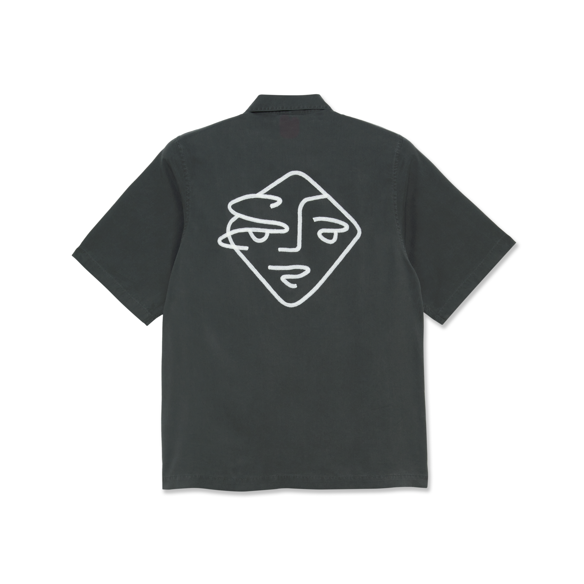 POLAR - Diamond Face Bowling Shirt "Graphite / White"