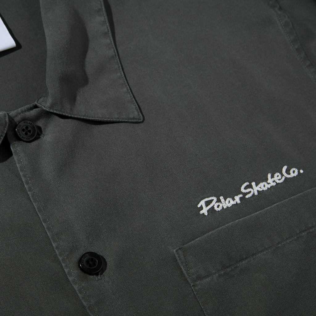POLAR - Diamond Face Bowling Shirt "Graphite / White"