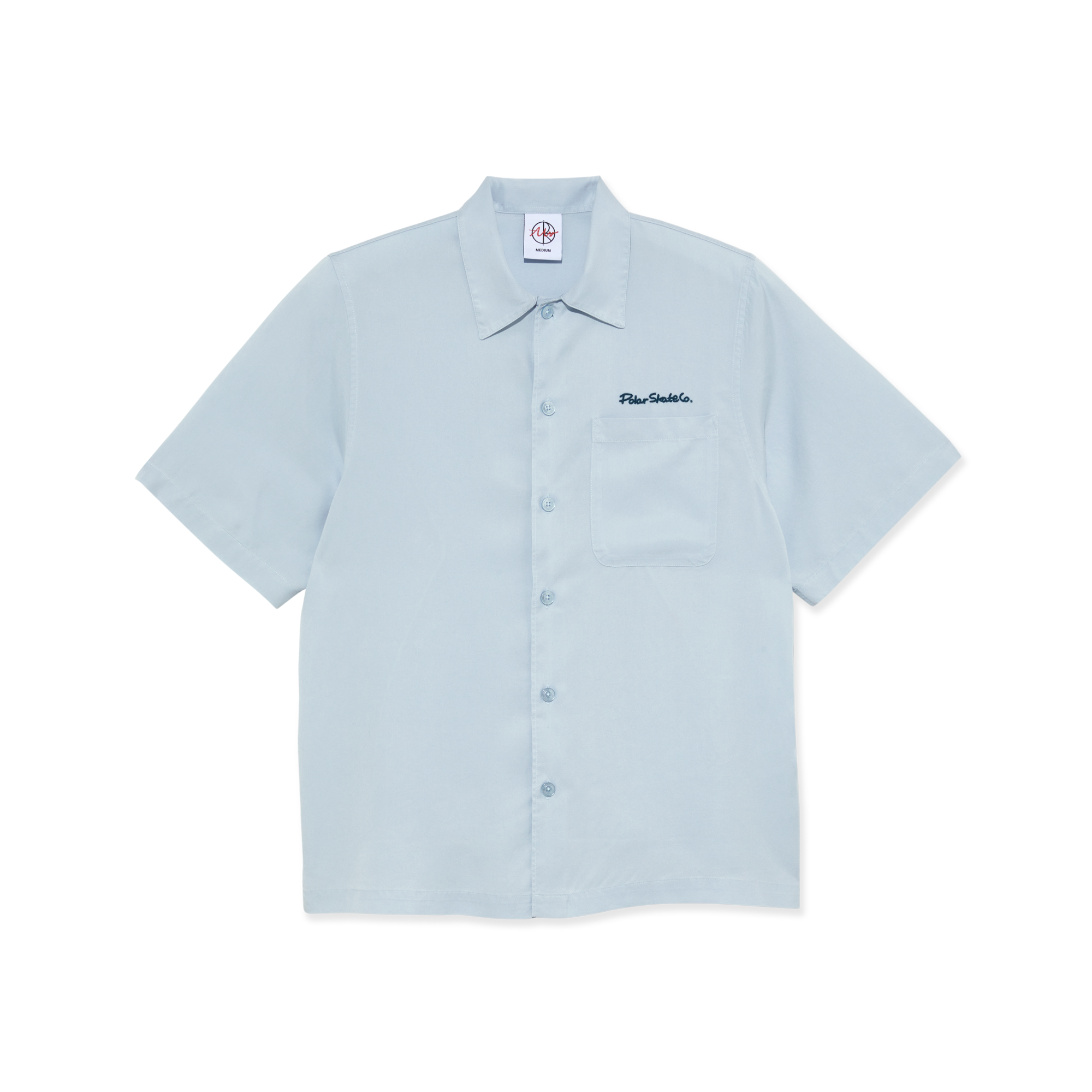 POLAR - Dual Personality Bowling Shirt "Light Blue / Navy"