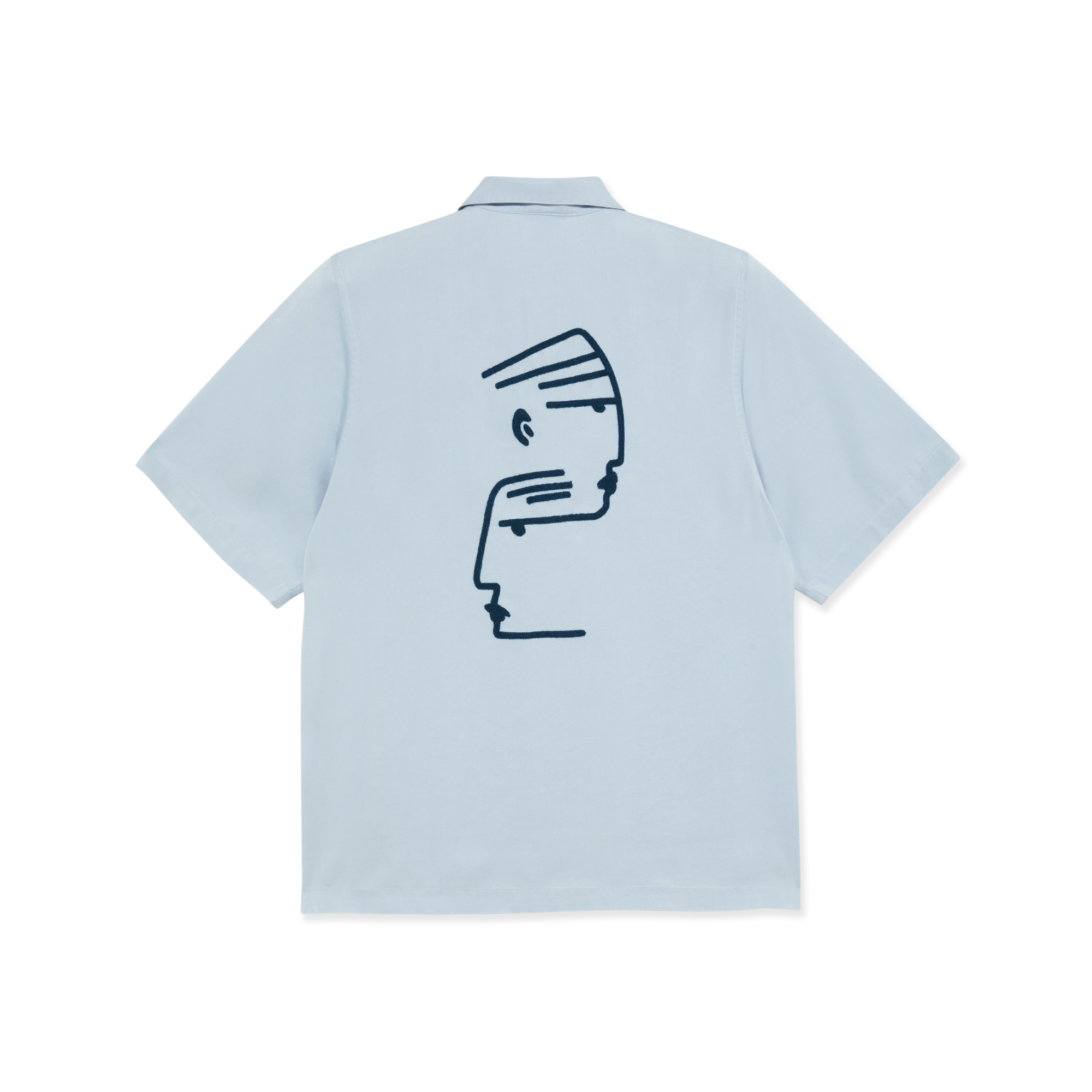 POLAR - Dual Personality Bowling Shirt "Light Blue / Navy"