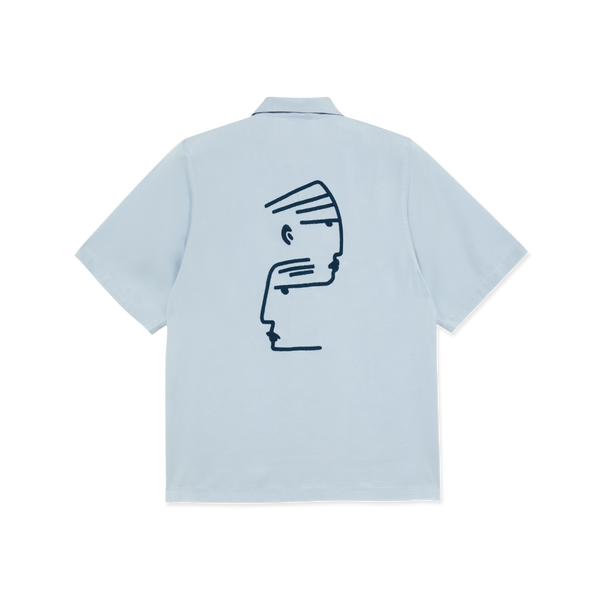 POLAR - Dual Personality Bowling Shirt "Light Blue / Navy"