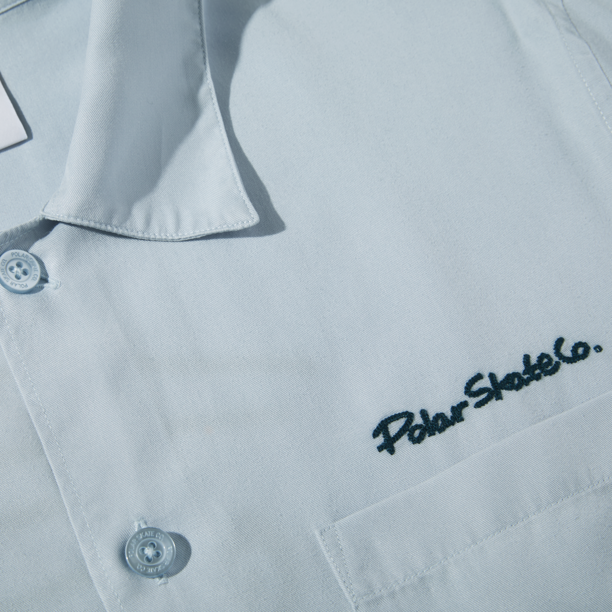 POLAR - Dual Personality Bowling Shirt "Light Blue / Navy"