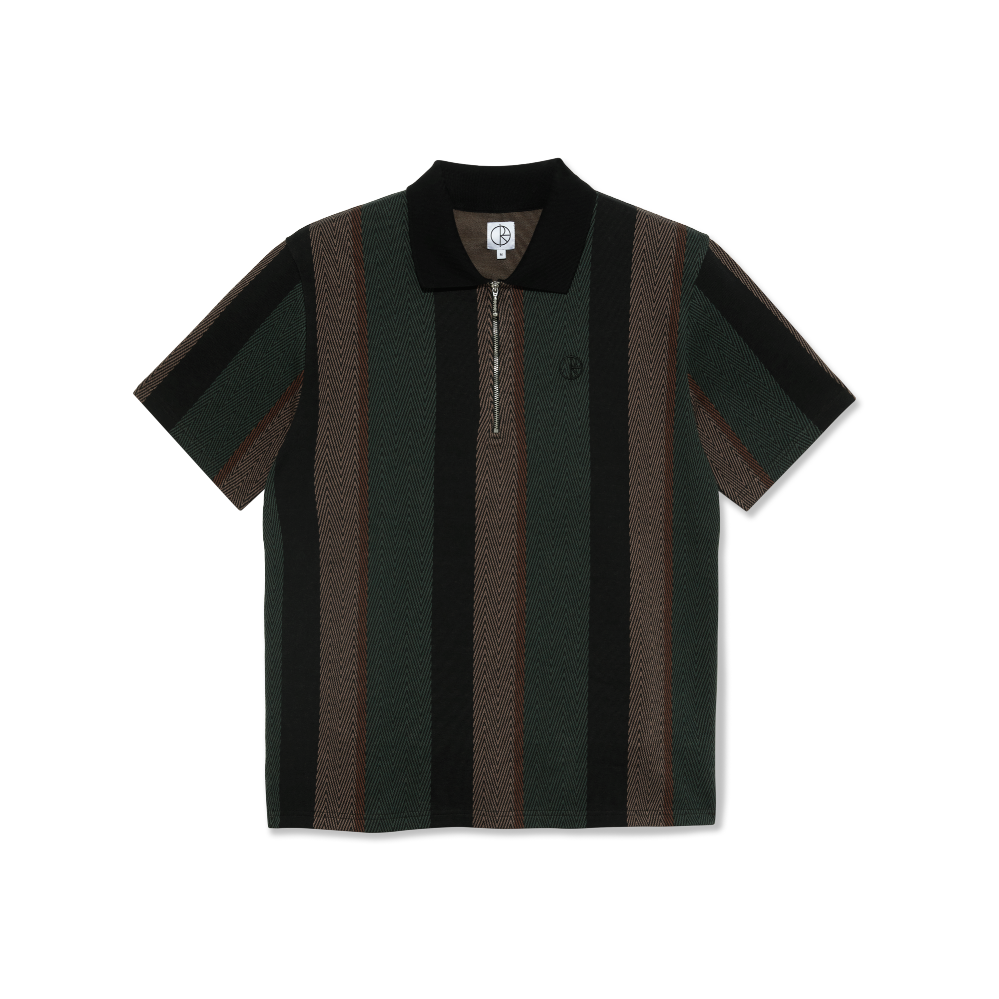 POLAR - Jacques Polo Shirt  "Black / Salmon"