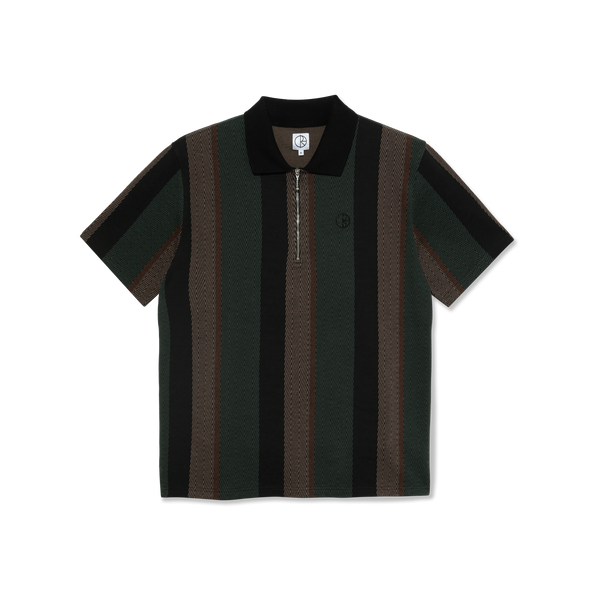 POLAR - Jacques Polo Shirt  "Black / Salmon"