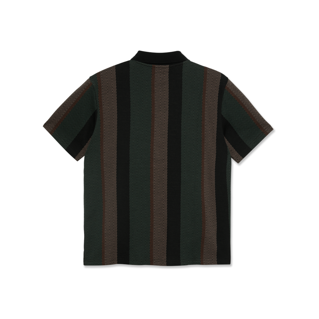 POLAR - Jacques Polo Shirt  "Black / Salmon"