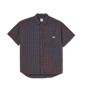 POLAR -Mitchell Poplin Shirt  "Brown / Blue"