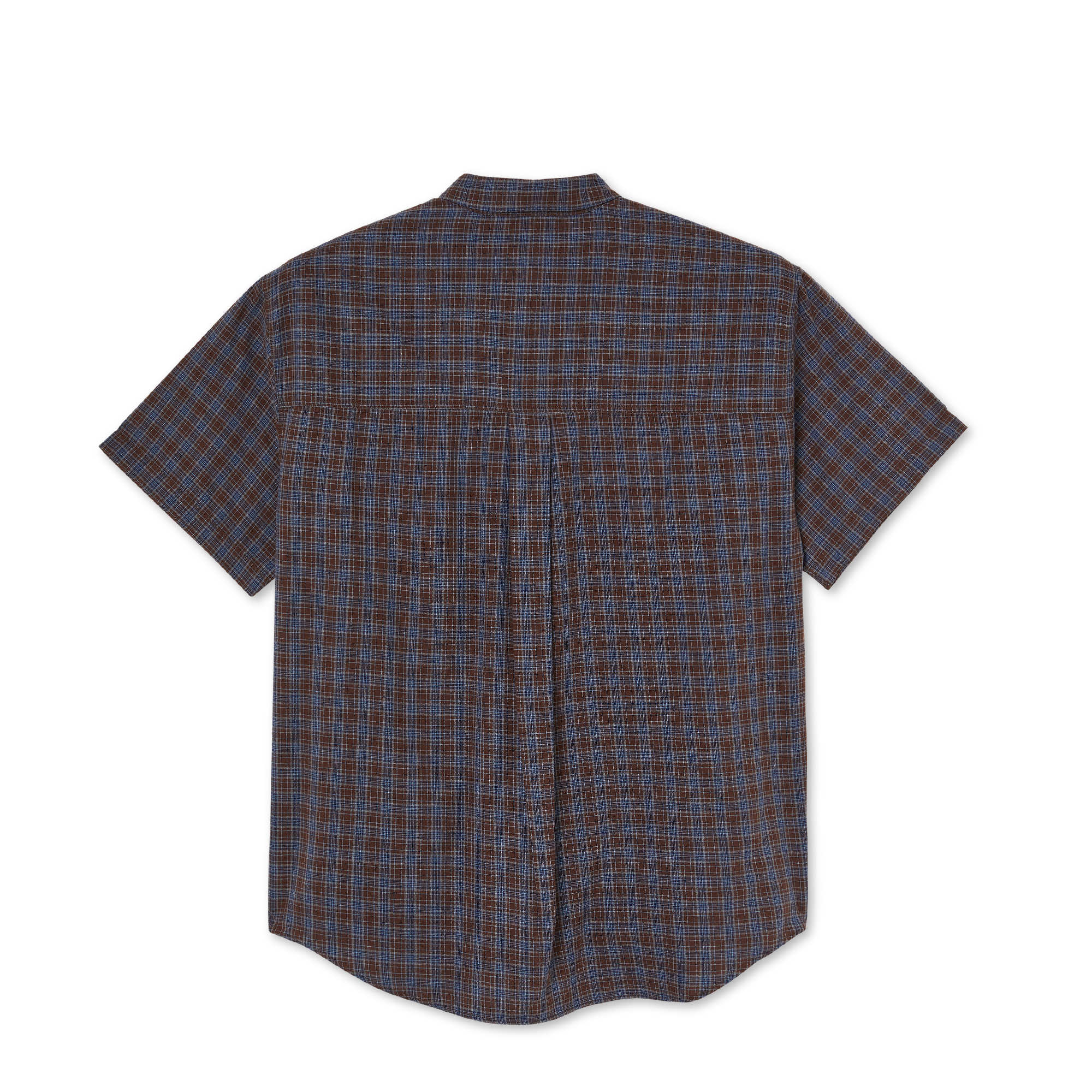 POLAR -Mitchell Poplin Shirt  "Brown / Blue"