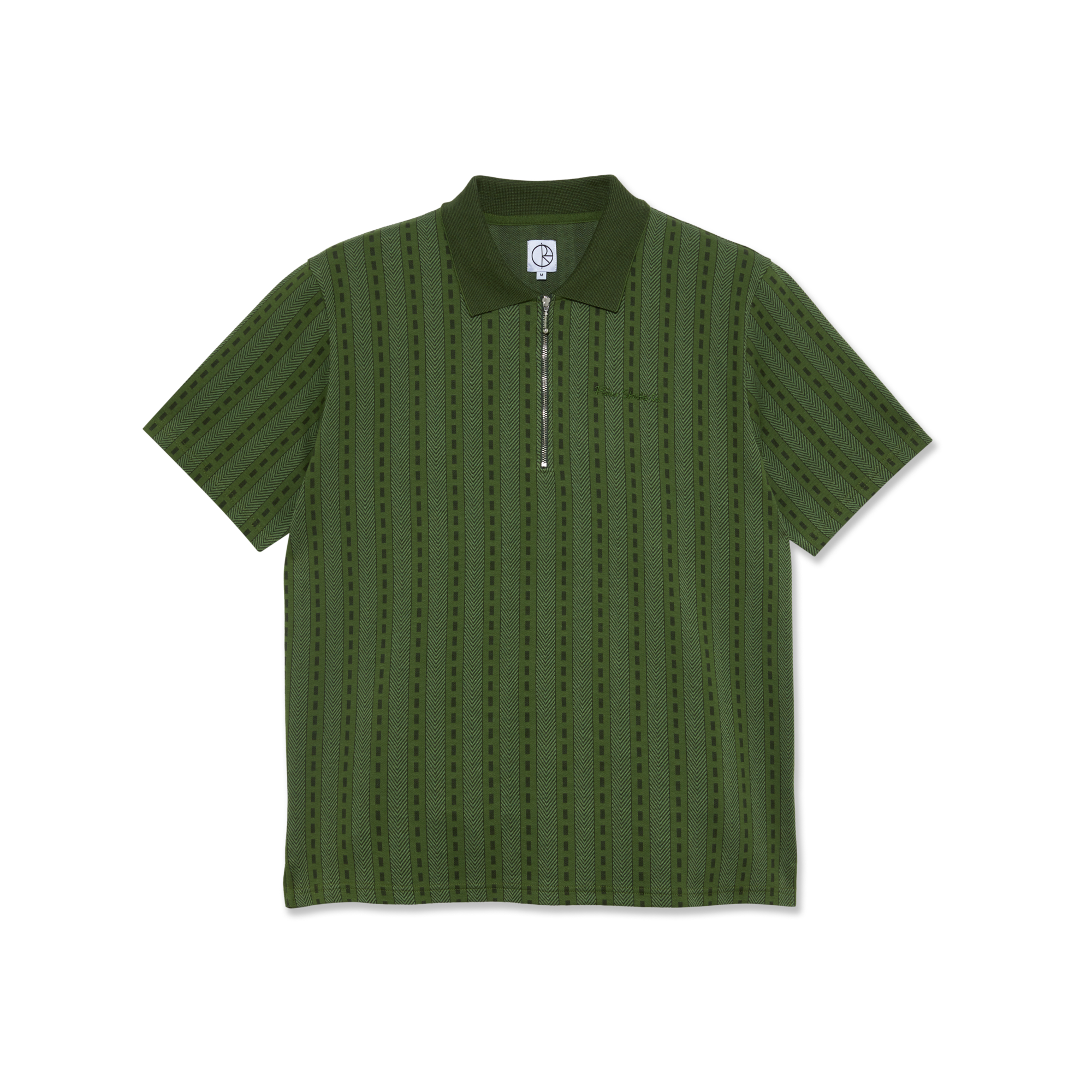 POLAR - Road Zip Polo Shirt "Dark Green"