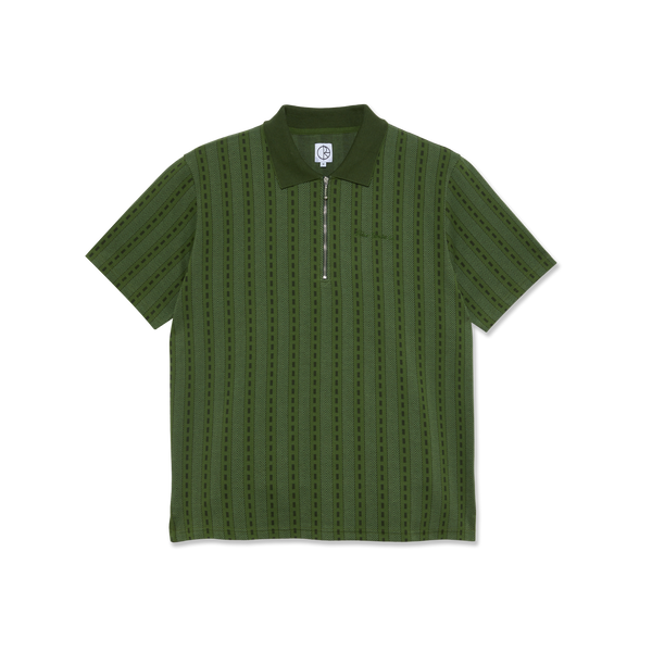 POLAR - Road Zip Polo Shirt "Dark Green"