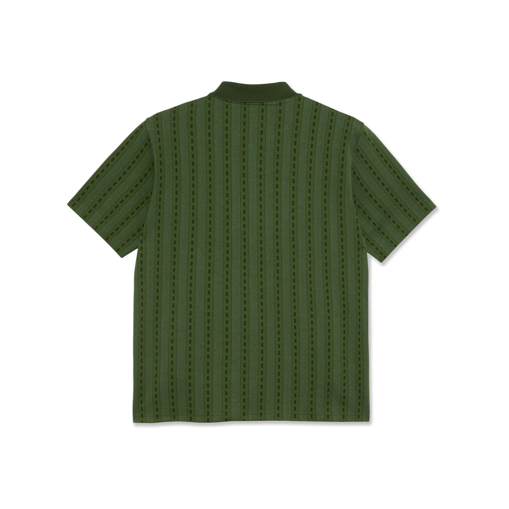 POLAR - Road Zip Polo Shirt "Dark Green"