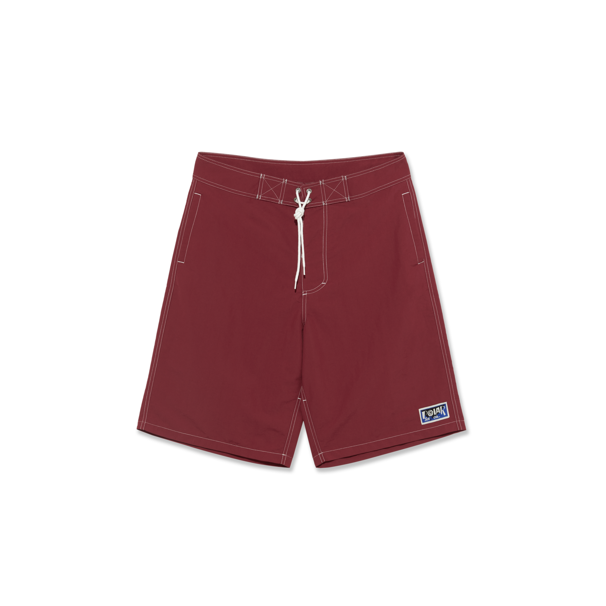 POLAR -Spiral Surf Swim Shorts "Dark Red"