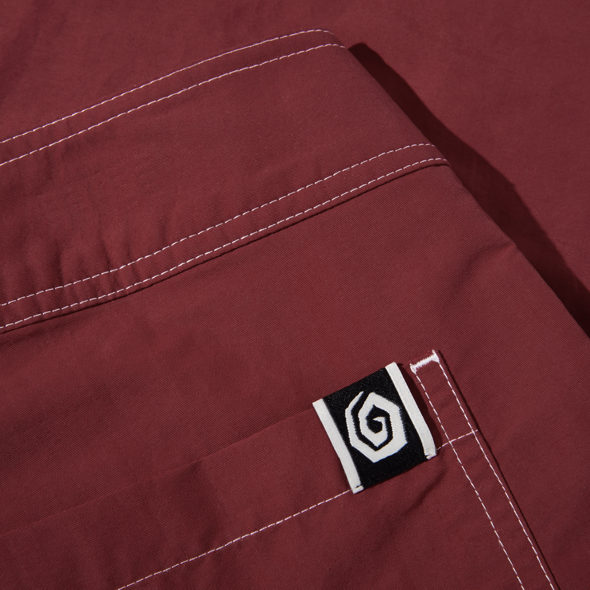 POLAR -Spiral Surf Swim Shorts "Dark Red"